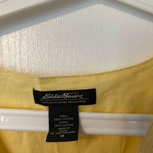 Size 16 Eddie Bauer yellow dress